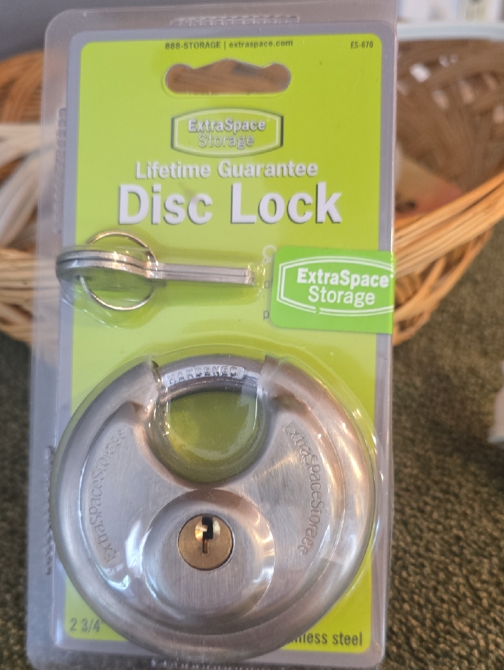 Disc Padlock - Silver - Picture 2 of 3